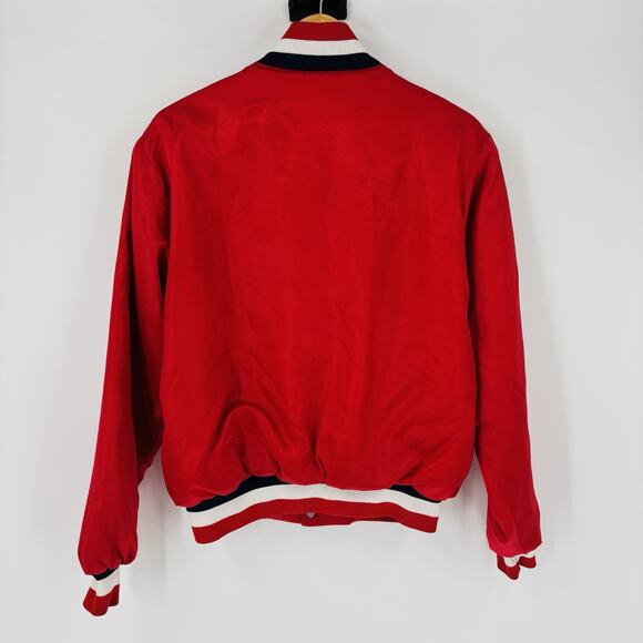 Vintage St Louis Cardinals Satin Bomber Jacket Red Men’s 80’s 90’s MLB Swingster - Picture 2 of 7